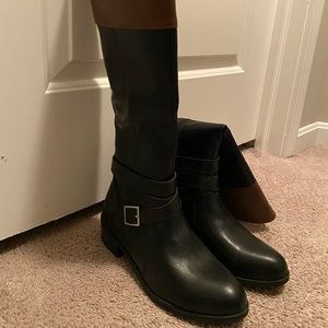 Black and brown riding boot 🤎